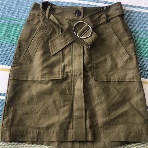 Ann Taylor Olive Green skirt 0